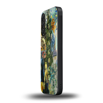 Van Gogh Collage samsung galaxy a55 5g mobile cover | shockproof glass phone case