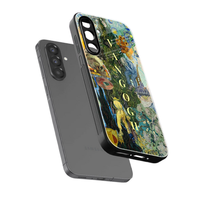 Van Gogh Collage sleek samsung galaxy a17 5g cover with tempered glass back and TPU edges