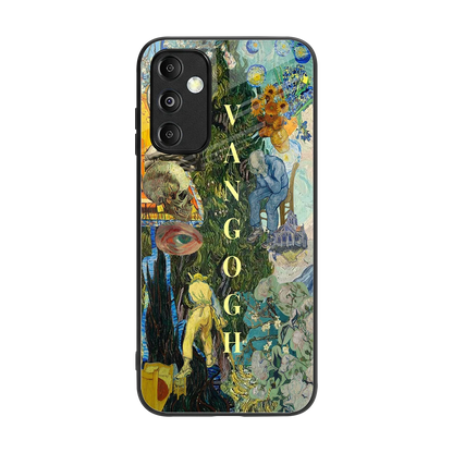 Van Gogh Collage back phone cover | glass case for samsung galaxy m14 5g