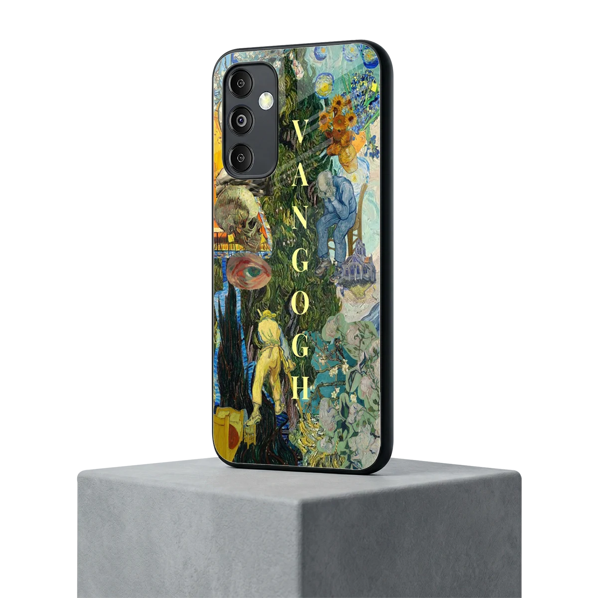 Van Gogh Collage samsung galaxy m14 5g mobile cover | shockproof glass phone case