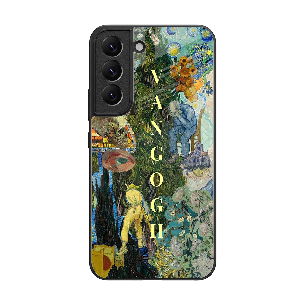Van Gogh Collage back phone cover | glass case for samsung galaxy s22