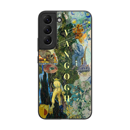 Van Gogh Collage back phone cover | glass case for samsung galaxy s22