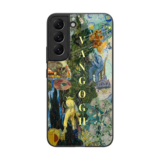 Van Gogh Collage back phone cover | glass case for samsung galaxy s22