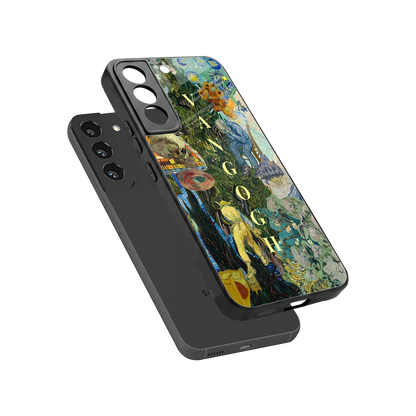 Van Gogh Collage sleek samsung galaxy s22 cover with tempered glass back and TPU edges
