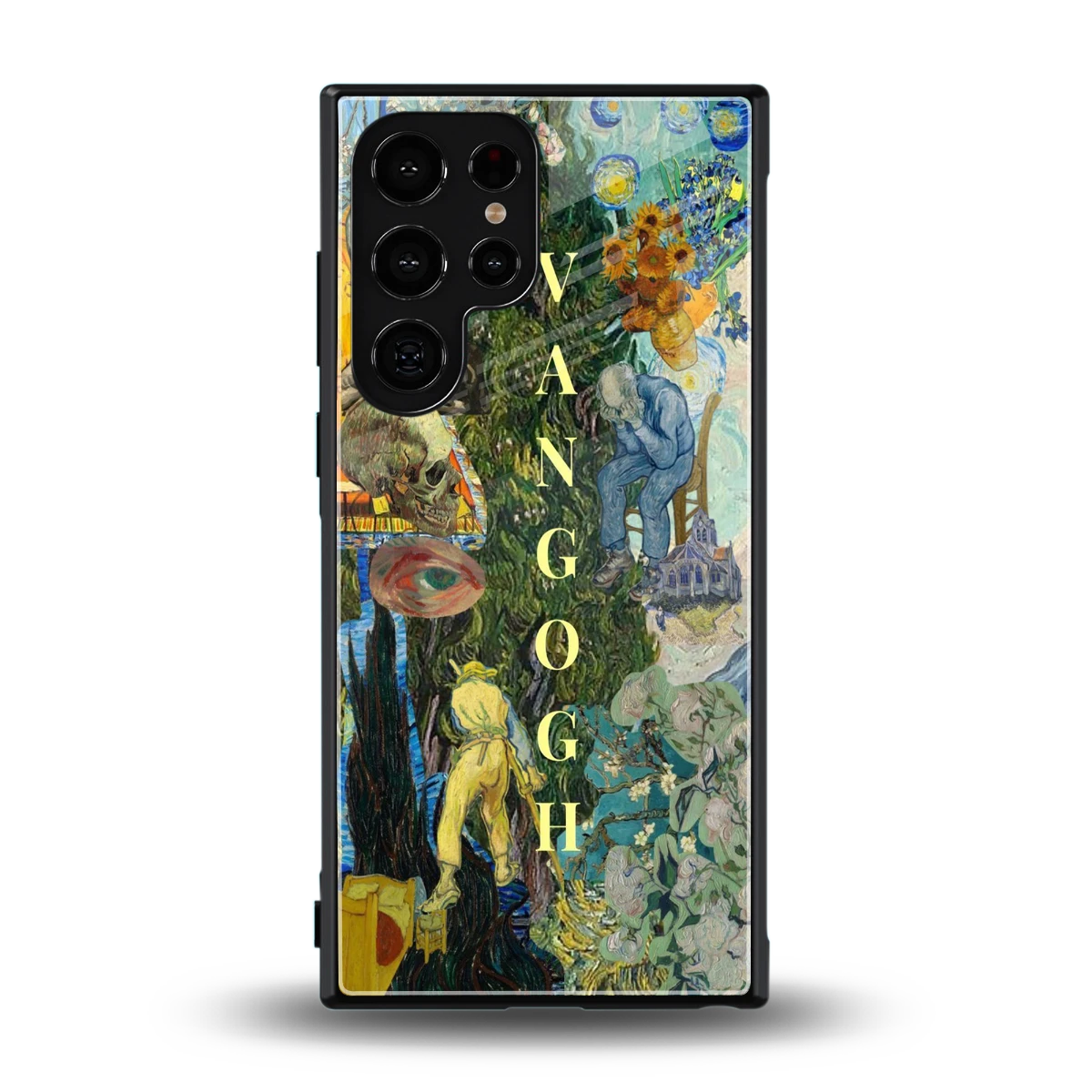 Van Gogh Collage back phone cover | glass case for samsung galaxy s24 ultra