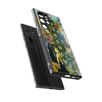 Van Gogh Collage sleek samsung galaxy s23 ultra cover with tempered glass back and TPU edges