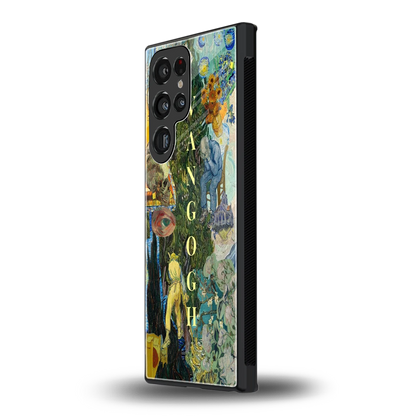 Van Gogh Collage samsung galaxy s23 ultra mobile cover | shockproof glass phone case
