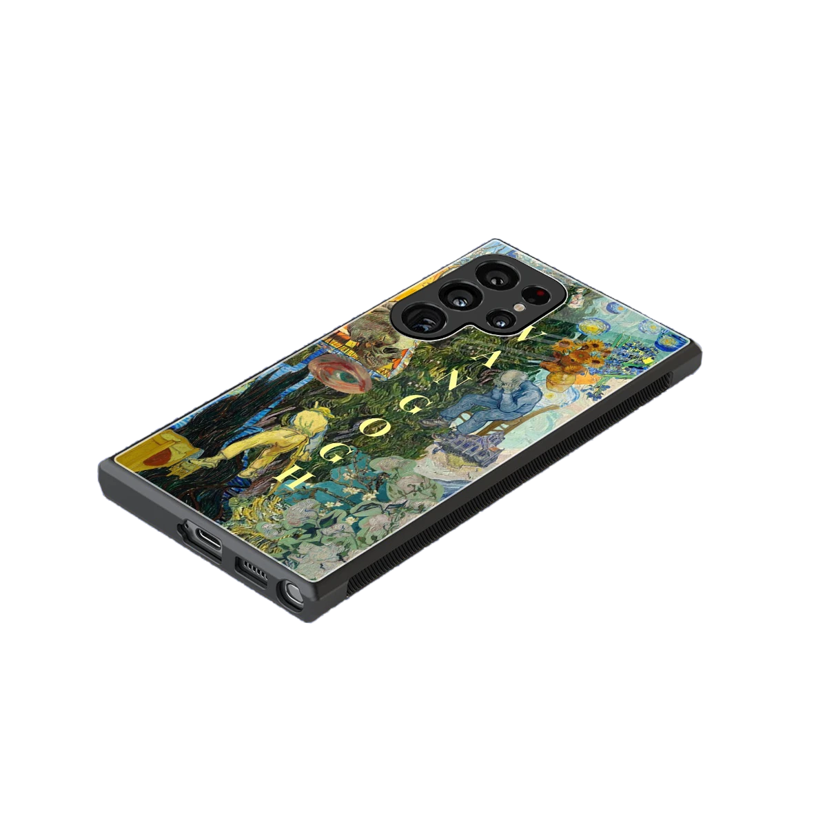 Van Gogh Collage stylish phone case for samsung galaxy s24 ultra | glossy glass and slim fit