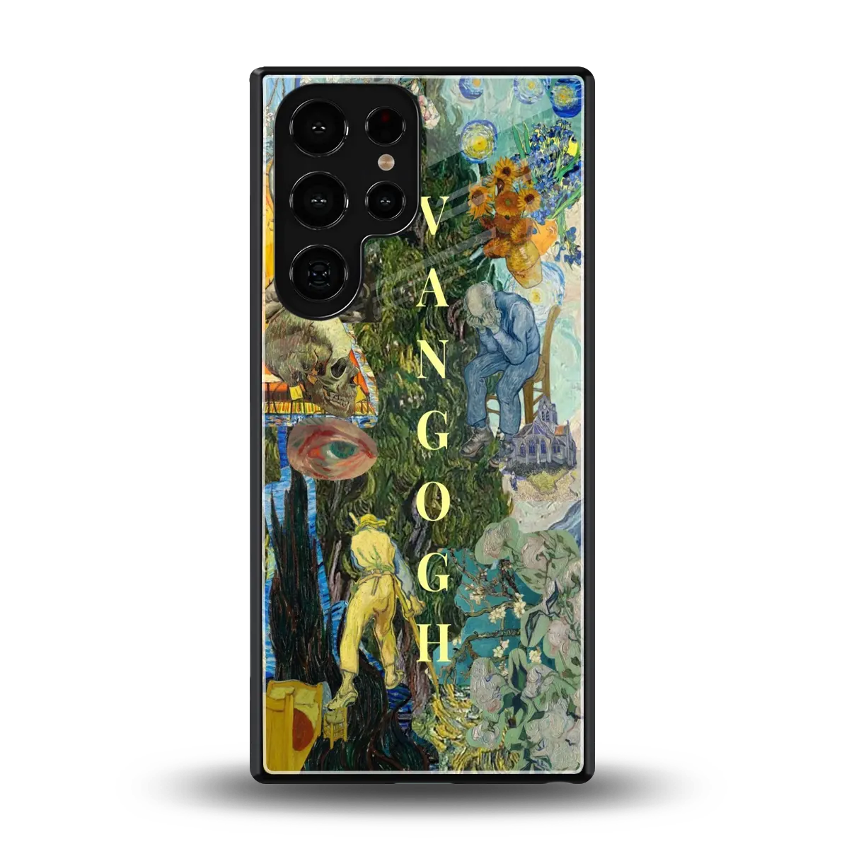Van Gogh Collage back phone cover | glass case for samsung galaxy s25 ultra