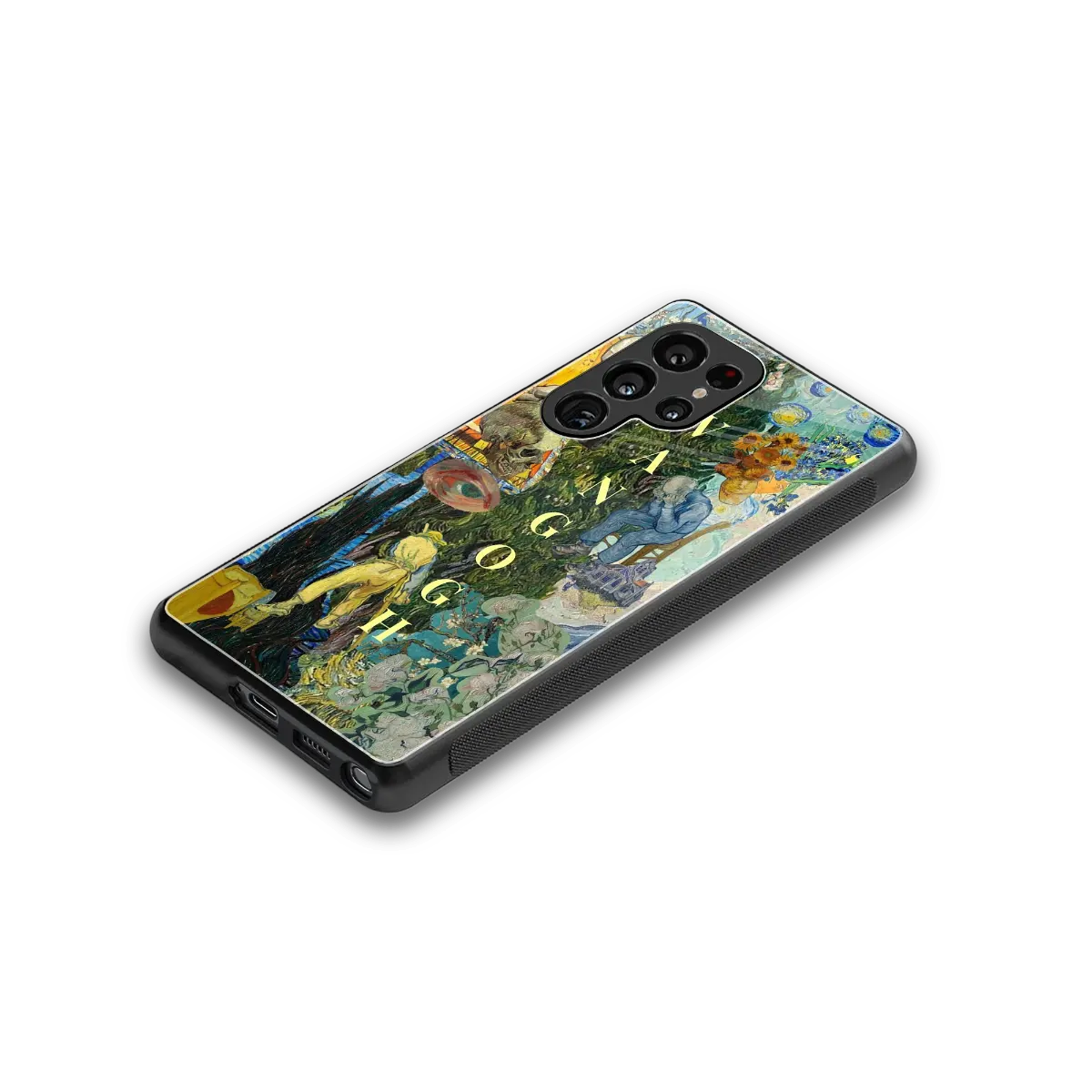 Van Gogh Collage stylish phone case for samsung galaxy s25 ultra | glossy glass and slim fit