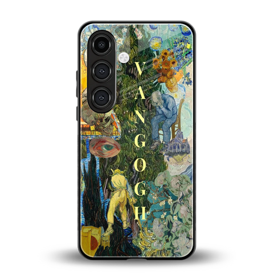 Van Gogh Collage back phone cover | glass case for samsung galaxy s25