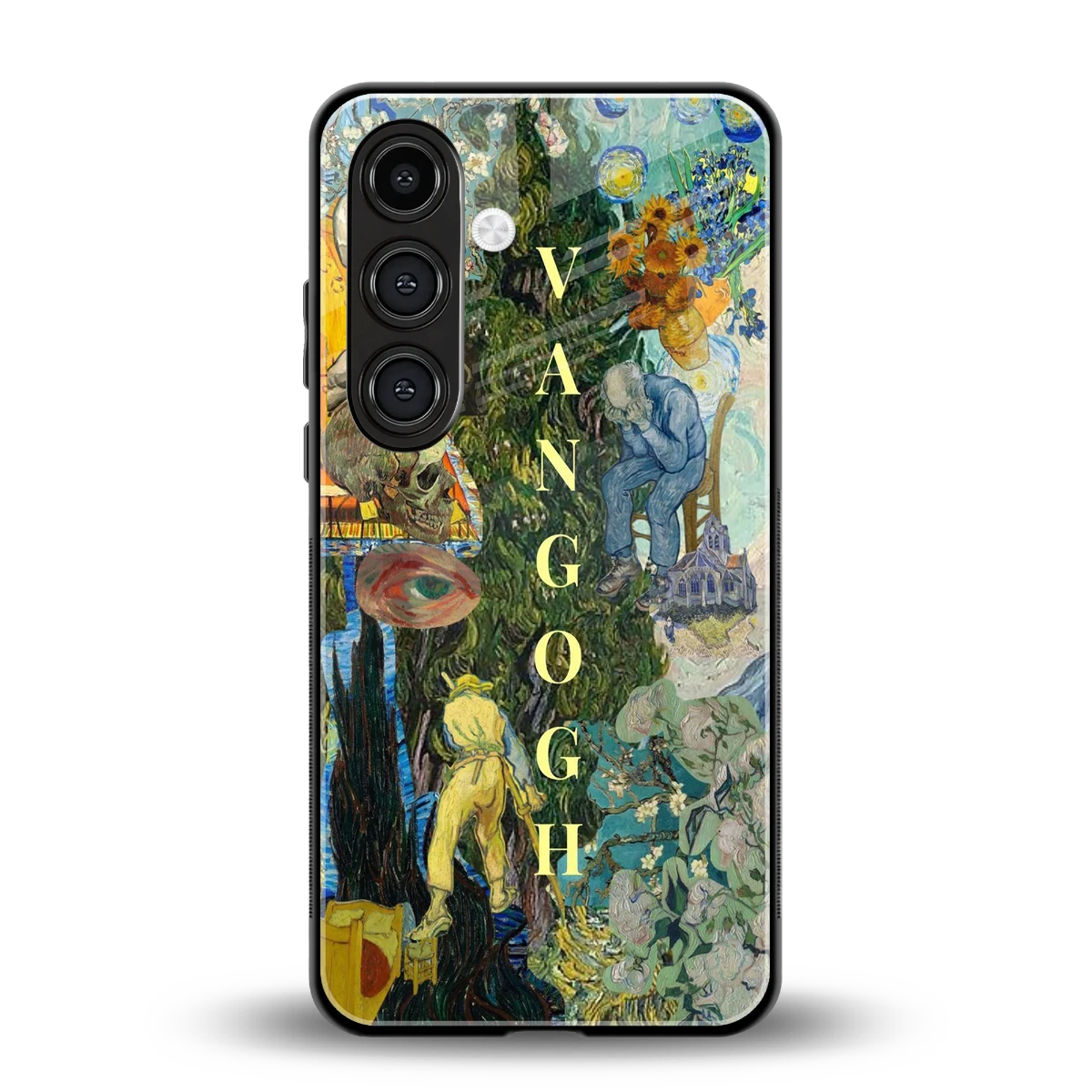 Van Gogh Collage back phone cover | glass case for samsung galaxy s25 plus