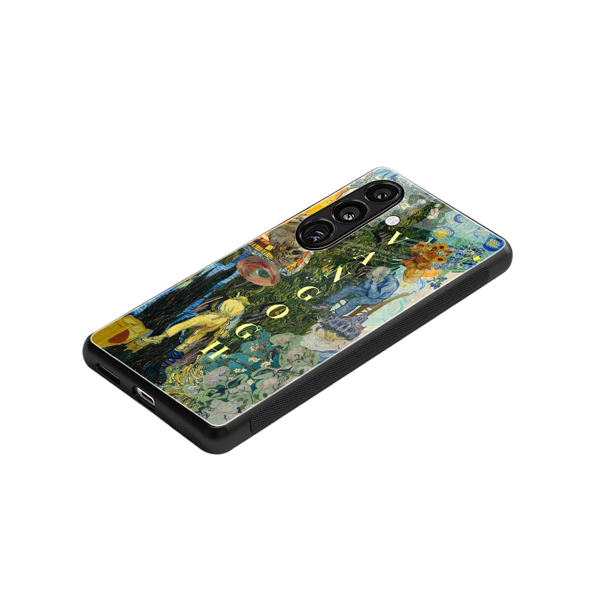 Van Gogh Collage stylish phone case for samsung galaxy s24 plus | glossy glass and slim fit