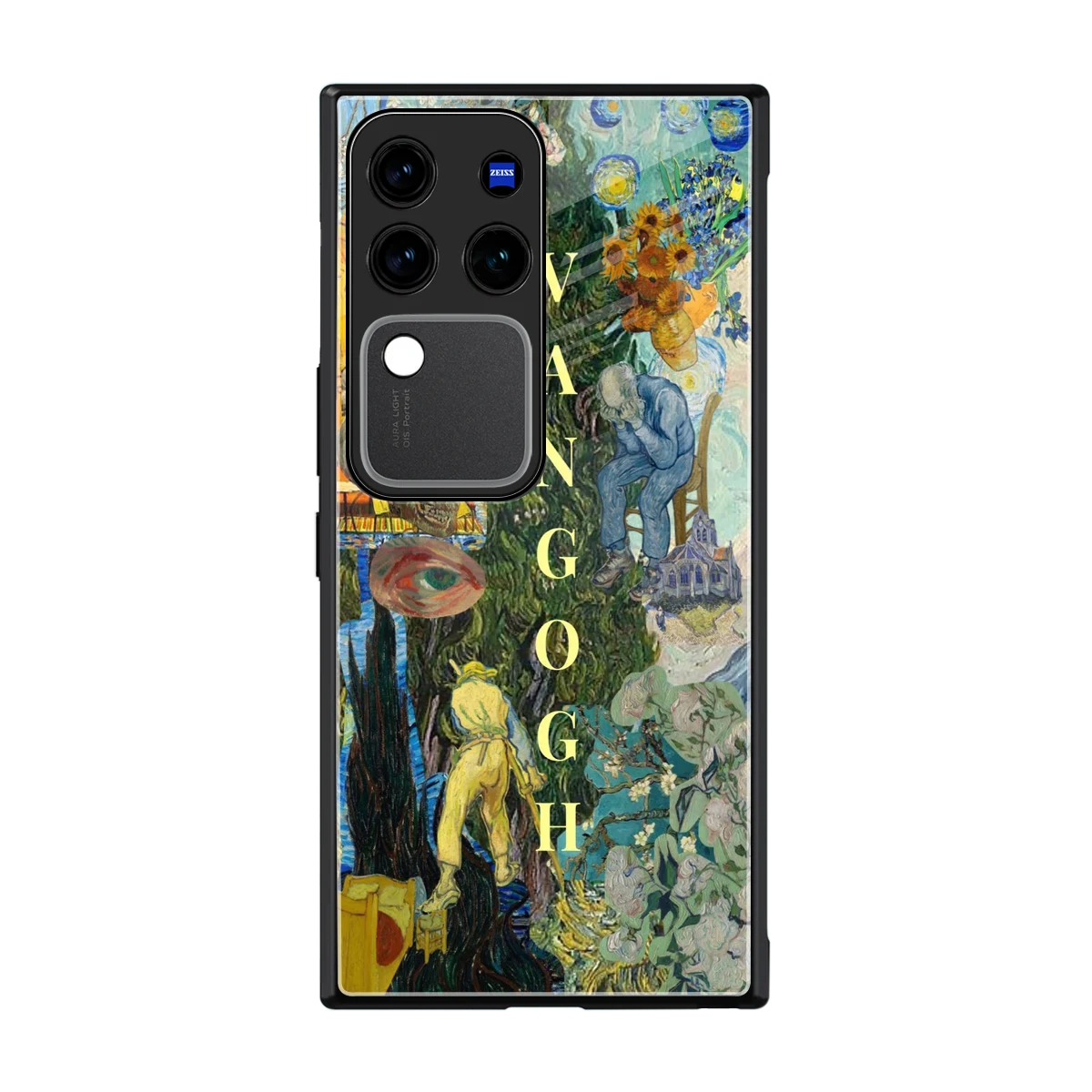 Van Gogh Collage back phone cover | glass case forvivo v30 pro