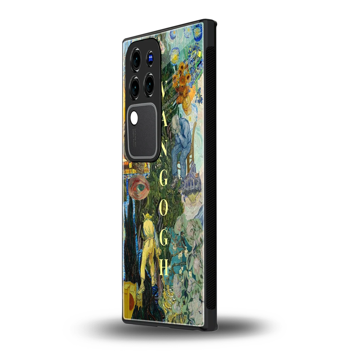 Van Gogh Collagevivo v30 pro mobile cover | shockproof glass phone case