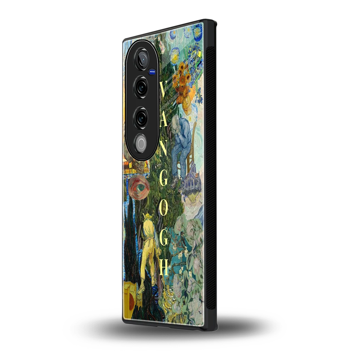 Van Gogh Collage vivo v40 pro mobile cover | shockproof glass phone case