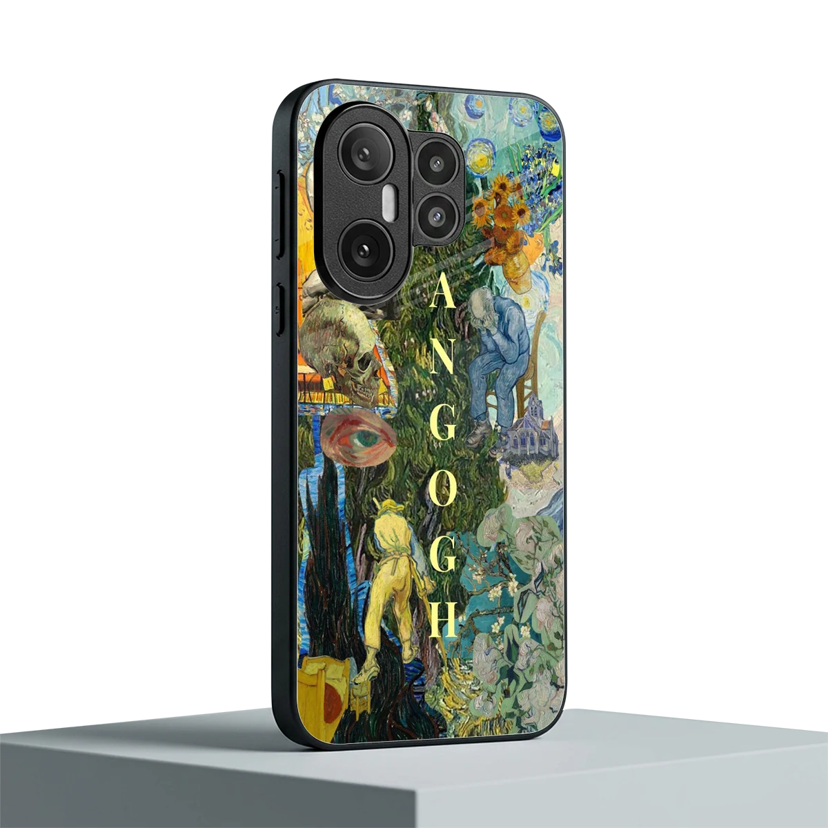 Van Gogh Collage vivo x200 fe mobile cover | shockproof glass phone case