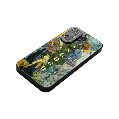 Van Gogh Collage stylish phone case for vivo x200 fe | glossy glass and slim fit