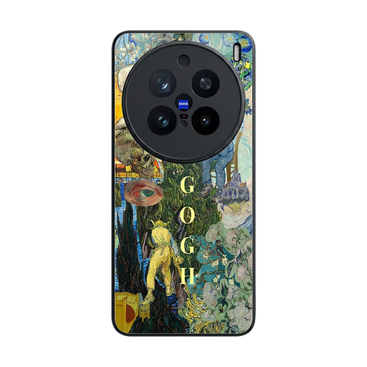 Van Gogh Collage back phone cover | glass case for vivo x200 pro