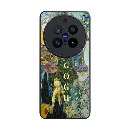 Van Gogh Collage back phone cover | glass case for vivo x200 pro