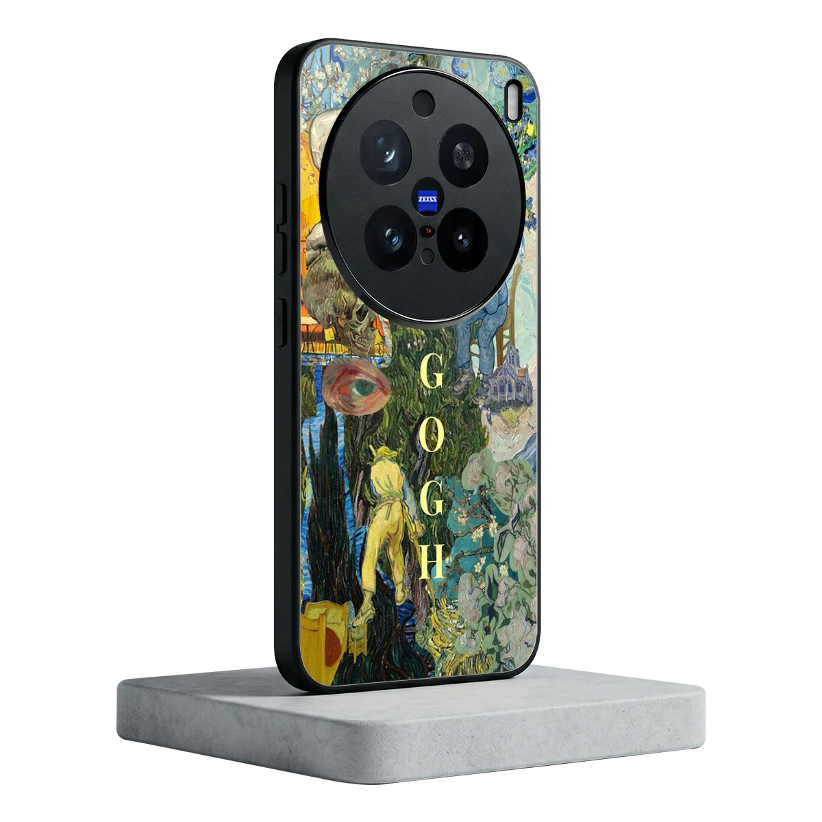 Van Gogh Collage vivo x200 pro mobile cover | shockproof glass phone case