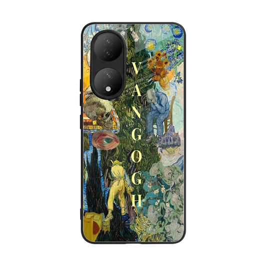 Van Gogh Collage back phone cover | glass case for Vivo-y100