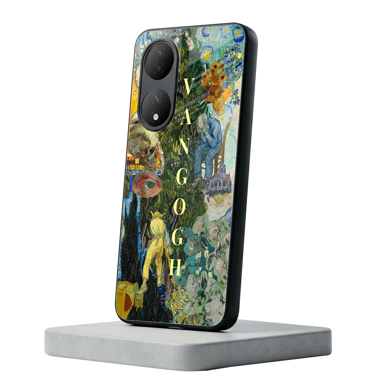 Van Gogh Collage Vivo-y100 mobile cover | shockproof glass phone case