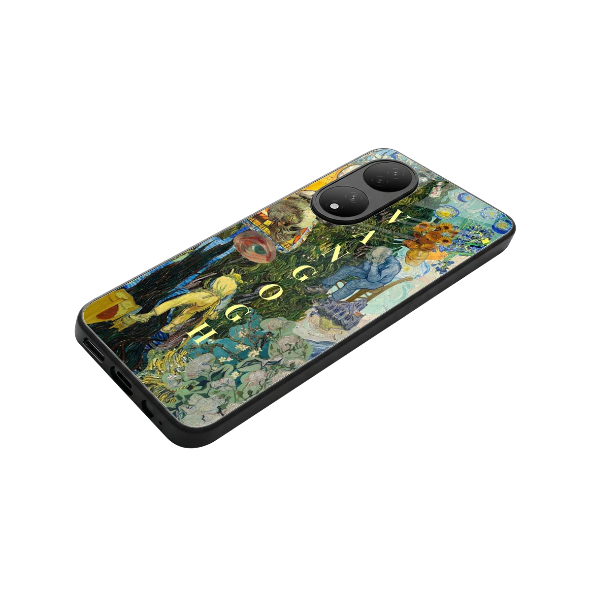 Van Gogh Collage stylish phone case for Vivo-y100 | glossy glass and slim fit