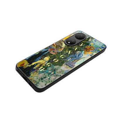 Van Gogh Collage stylish phone case for Vivo-y100 | glossy glass and slim fit