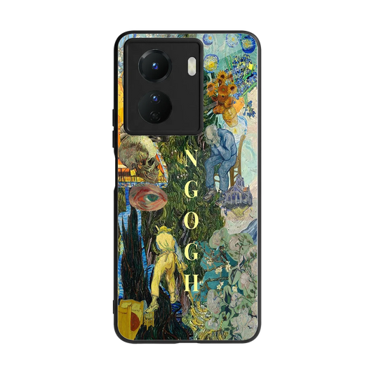 Van Gogh Collage back phone cover | glass case for vivo y16