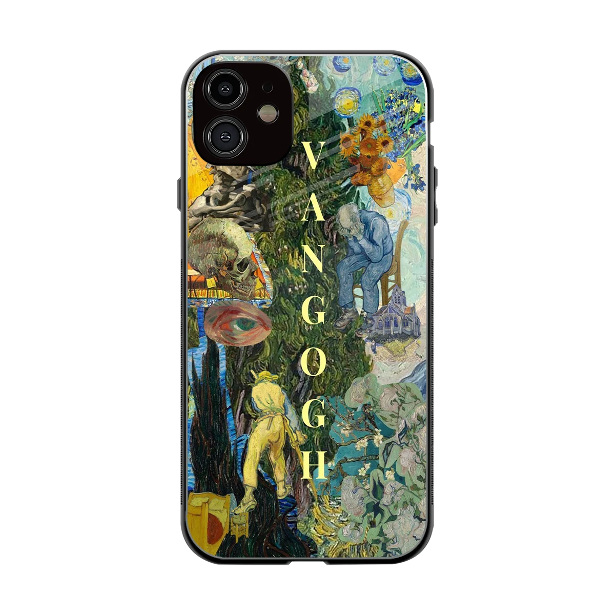 Van Gogh Collage back phone cover | glass case for iphone 11