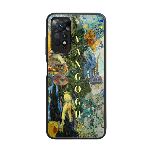 Van Gogh Collage back phone cover | glass case for redmi note 11 pro