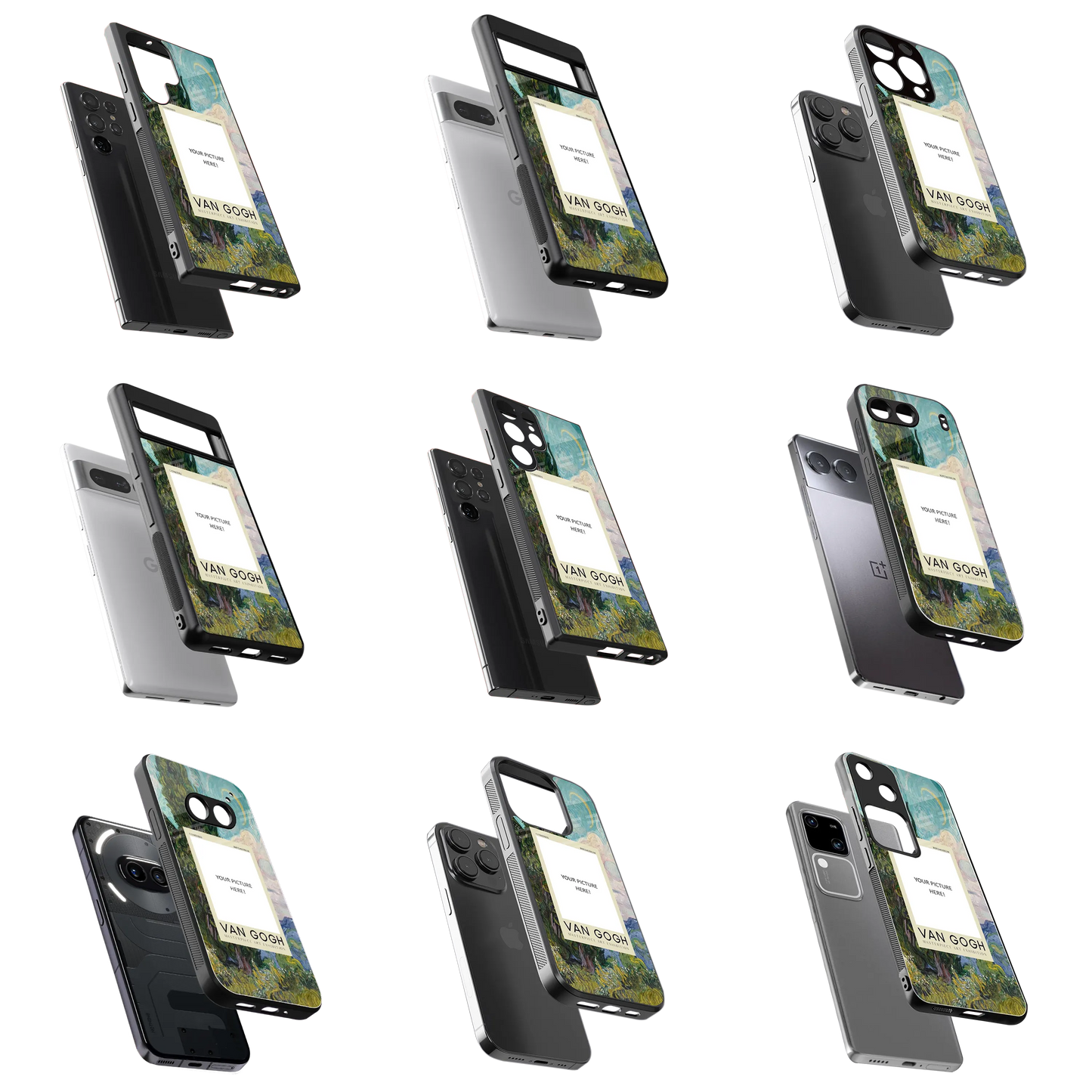 Polaroid Personalised Glass Phone Case