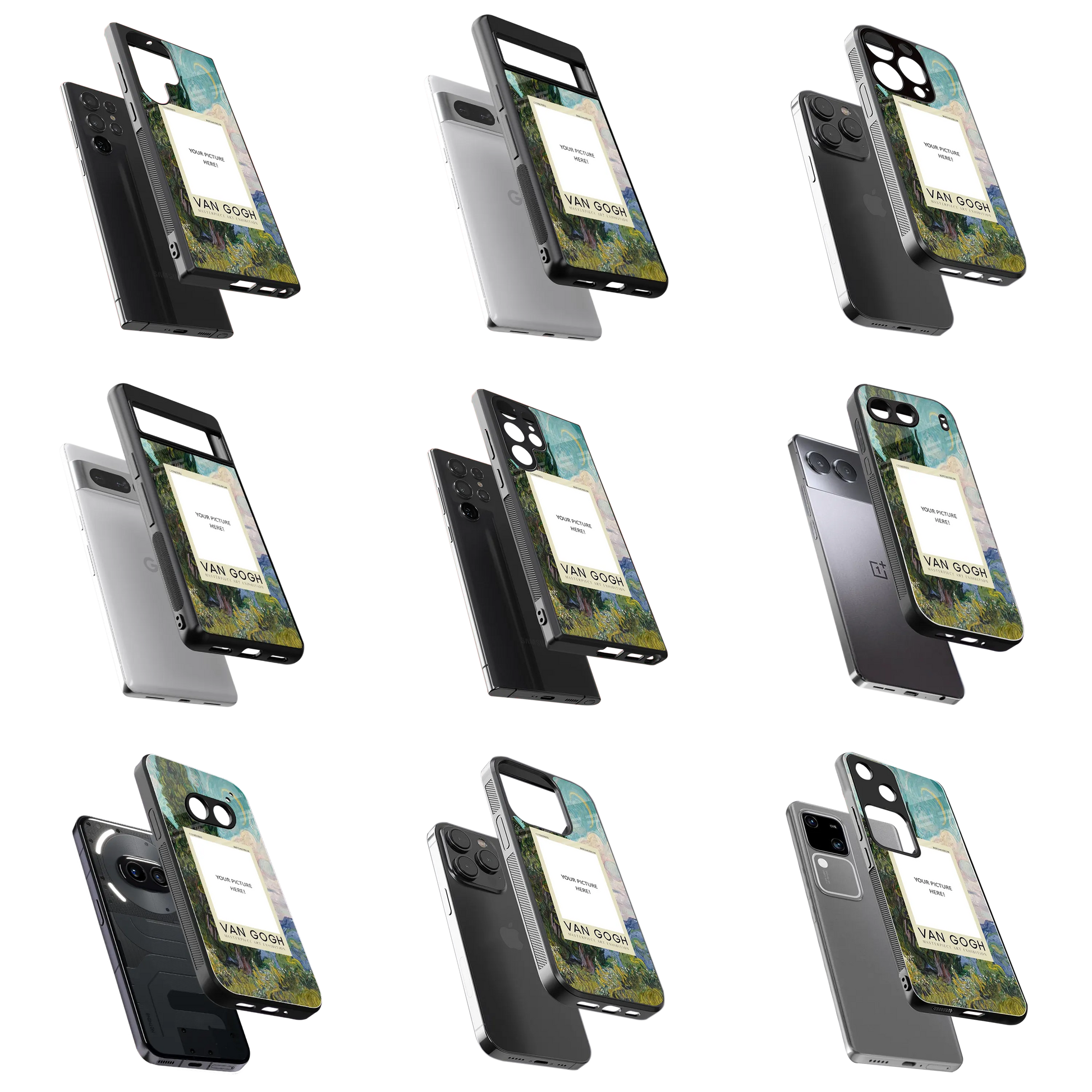 Polaroid Personalised Glass Phone Case