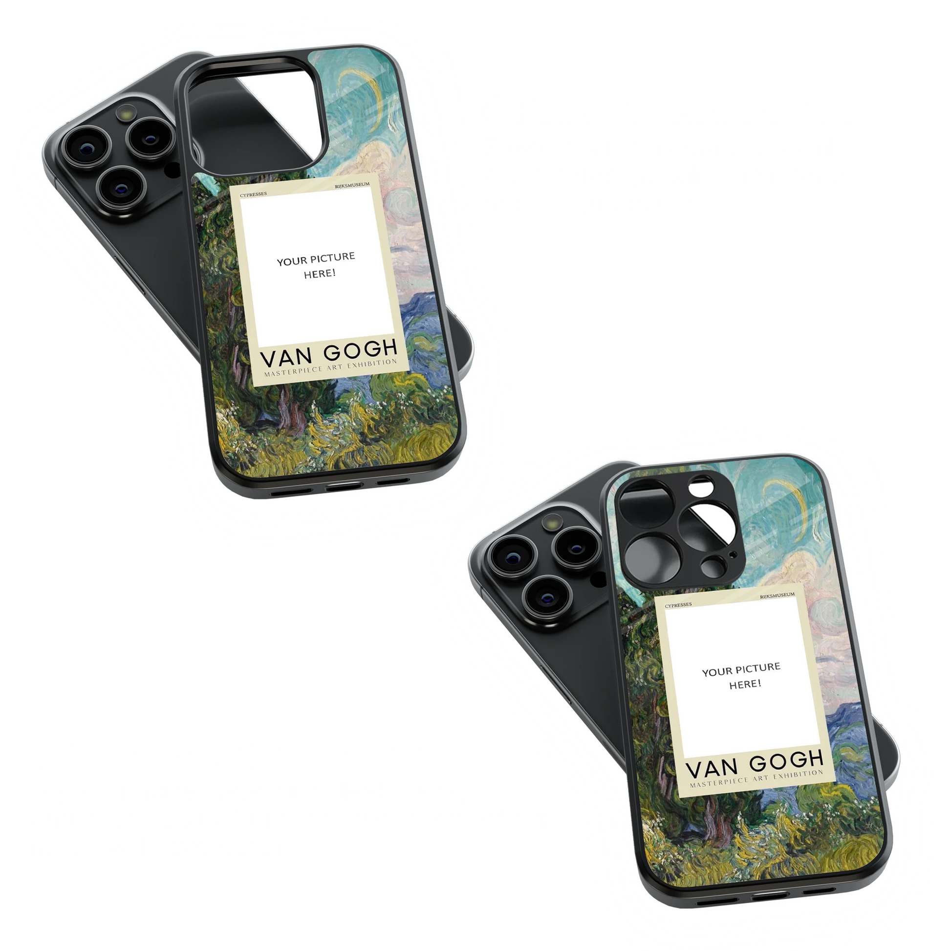 Polaroid Personalised Glass Phone Case