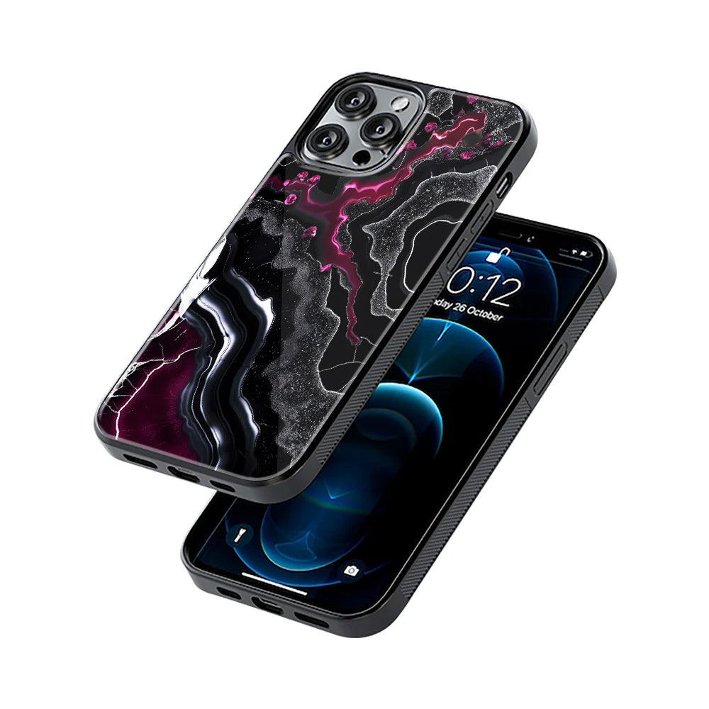 Protective Glass Back Phone Case Compatible with iPhone, Samsung, OnePlus, Pixel & More
