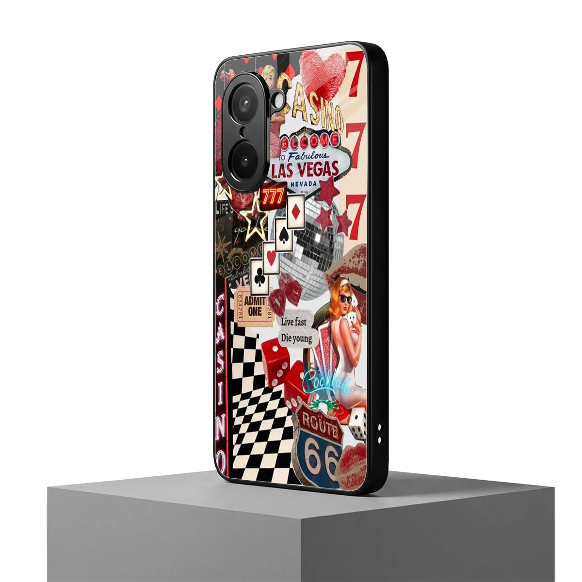 Vegas Vibes oneplus nord ce5 5g mobile cover | shockproof glass phone case