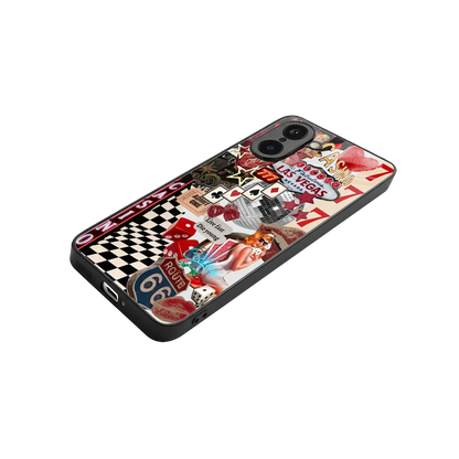 Vegas Vibes stylish phone case for oneplus nord ce5 5g | glossy glass and slim fit