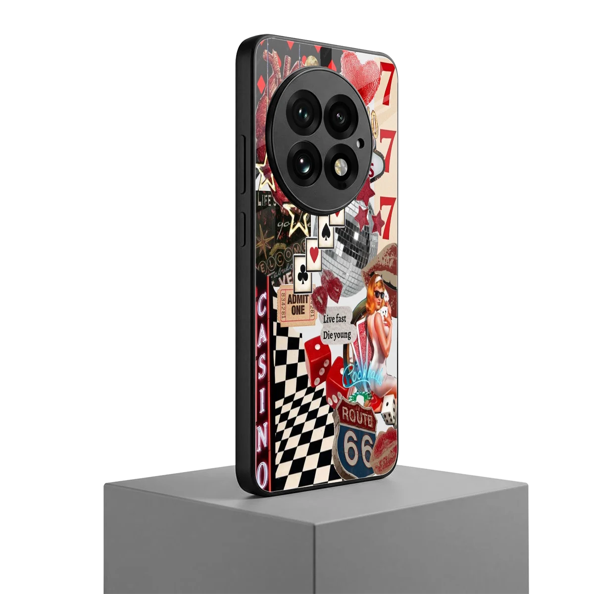 Vegas Vibes oneplus 13 mobile cover | shockproof glass phone case