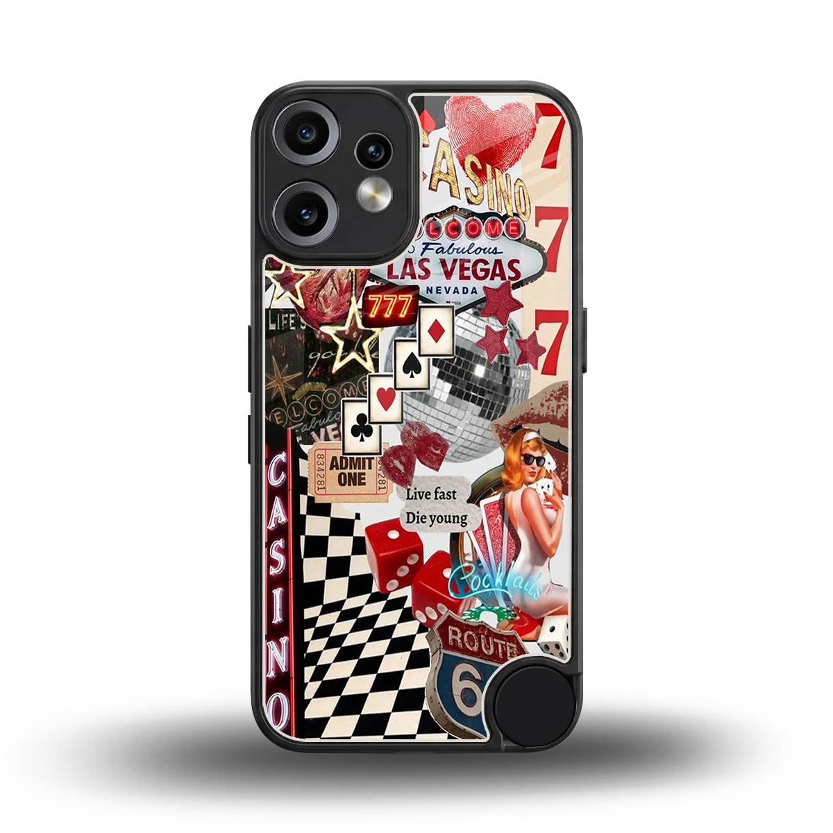 Vegas Vibes back phone cover | glass case for cmf nothing phone 2 pro