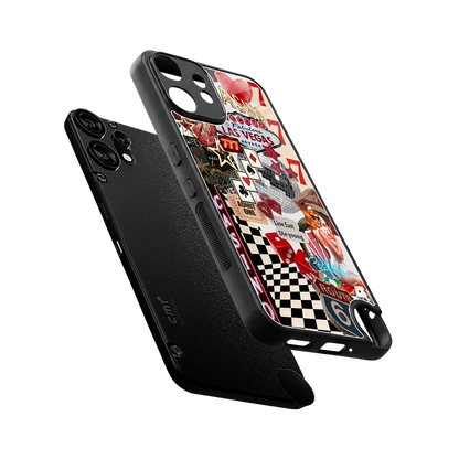 Vegas Vibes sleek cmf nothing phone 2 pro cover with tempered glass back and TPU edges