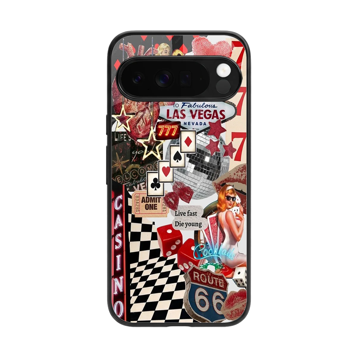 Vegas Vibes back phone cover | glass case for google pixel 10 pro xl