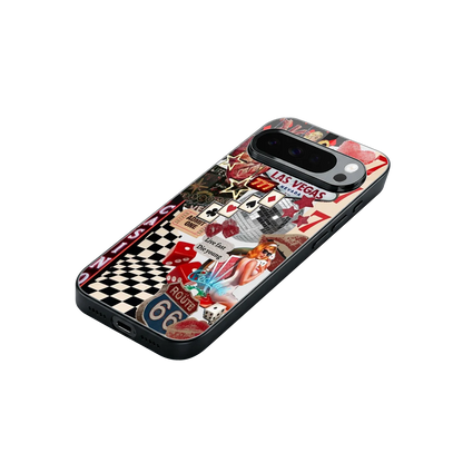 Vegas Vibes stylish phone case for google pixel 10 pro xl | glossy glass and slim fit