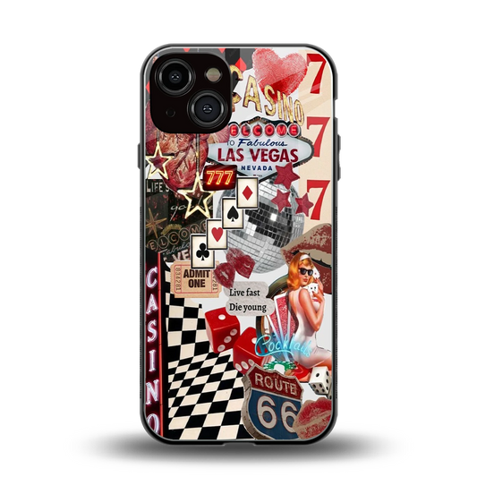 Vegas Vibes back phone cover | glass case for iphone 13