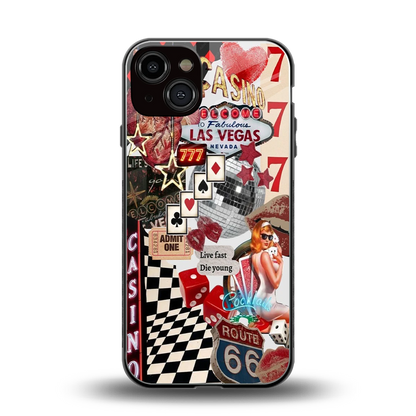 Vegas Vibes back phone cover | glass case for iphone 14