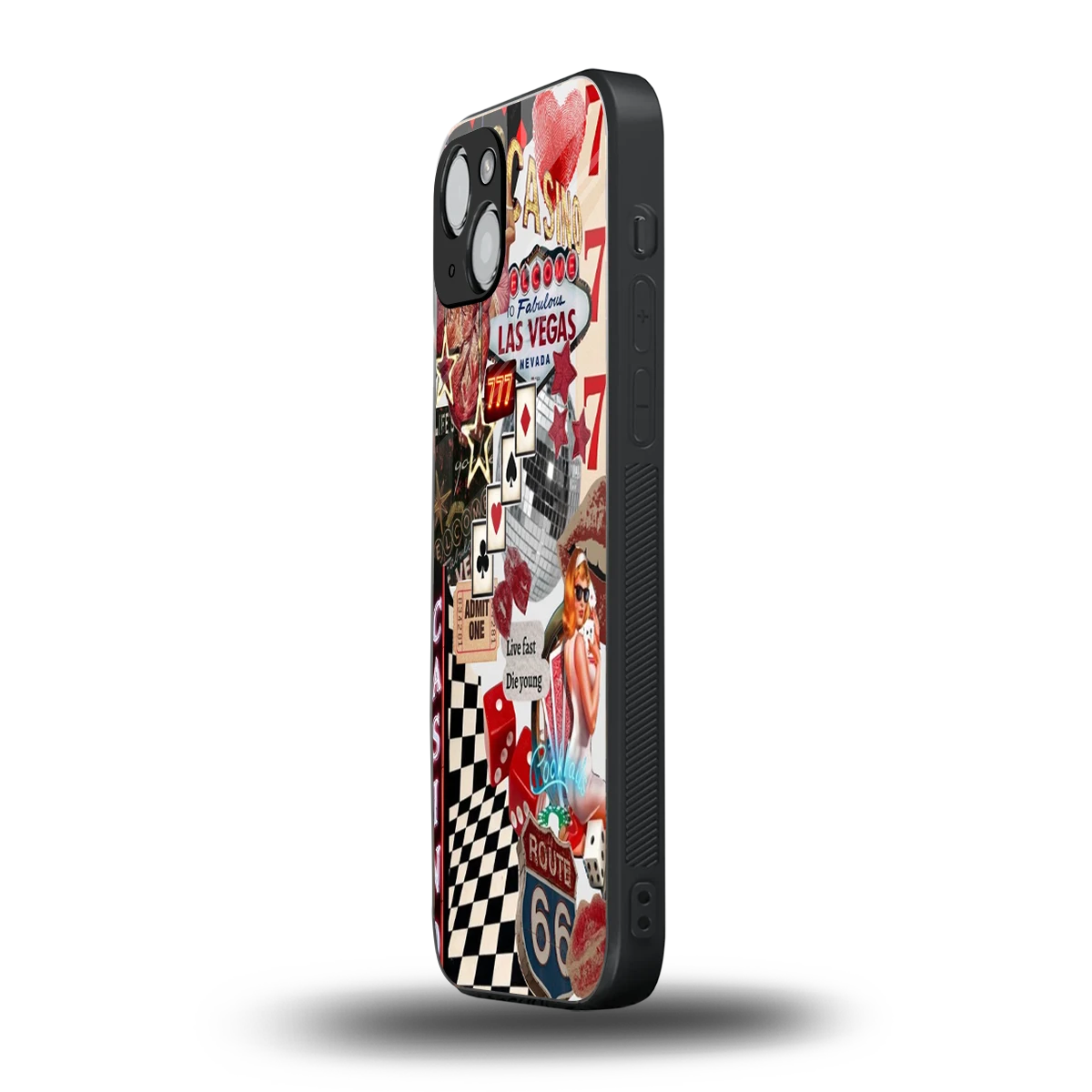 Vegas Vibes iphone 14 plus mobile cover | shockproof glass phone case