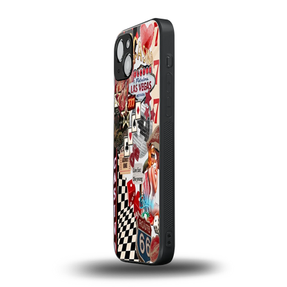 Vegas Vibes iphone 14 plus mobile cover | shockproof glass phone case