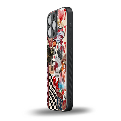 Vegas Vibes iphone 15 pro max mobile cover | shockproof glass phone case