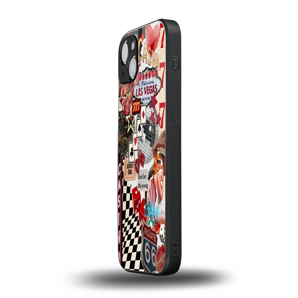 Vegas Vibes iphone 15 mobile cover | shockproof glass phone case