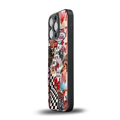 Vegas Vibes iphone 16 pro mobile cover | shockproof glass phone case